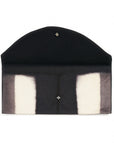 Melo Black Mulberry Silk Shibori Hand Crafted Zero Waste Pouch