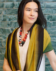Mihika Red Silk Beaded Necklace Modern Artisanal