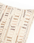 Dahli Brown Embroidered Artisanal Pillow Cover featuring intricate hand-stitched patterns in earthy tones.