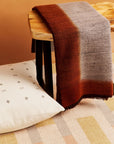 Simply Taupe Brown Gray Hand Spun Merino Handloom Throw