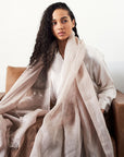 Oat Beige Hand Woven Linen Scarf