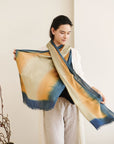 Oceana Beige Soft Linen Silk Handloom Scarf
