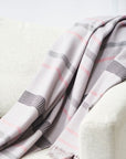 Pewter Gray Stripes Hand Spun Organic Cotton Handloom Throw