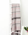 Pewter Gray Stripes Hand Spun Organic Cotton Handloom Throw