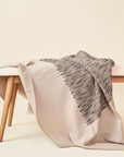 Flo Brown Merino Textured Handloom Throw