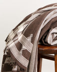 Ebony Brown Organic Cotton Handloom Throw