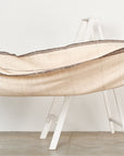 Seytu White Striped Gently Textured Handloom Throw