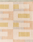 Aari Handwoven Geometric Modern Flat-weave Rug in Calming Hues