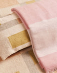 Aari Handwoven Geometric Modern Flat-weave Rug in Calming Hues