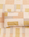 Aari Handwoven Geometric Modern Flat-weave Rug in Calming Hues