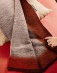Simply Taupe Brown Gray Hand Spun Merino Handloom Throw