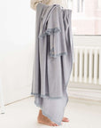 Boro Blue Handwoven Merino Throw