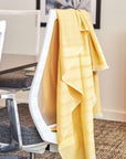 Dandelion Yellow Handloom Merino Light Weight Throw