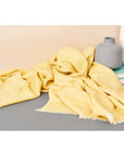 Dandelion Yellow Handloom Merino Light Weight Throw