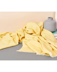 Dandelion Yellow Handloom Merino Light Weight Throw