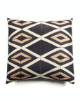 Tisa Black Handcrafted Shibori Print Mulberry Silk Pillow