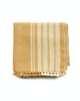 Reyti Ochre Handspun Organic Cotton Handloom Throw