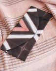Tisa Black Pink Cotton Shibori Hand Crafted Zero Waste Pouch