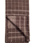 Charco Black Checks Pattern Handwoven Organic Cotton Throw