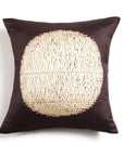 Shunya Black Handcrafted Shibori Print Mulberry Silk Pillow Cover