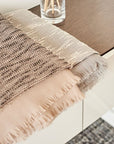 Flo Brown Merino Textured Handloom Throw