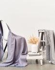 Flo Gray Textured Handloom Merino Throw
