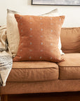 Nira Brown Hand spun Organic Cotton Handloom Pillow