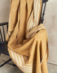 Reyti Ochre Handspun Organic Cotton Handloom Throw