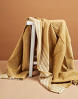Reyti Ochre Handspun Organic Cotton Handloom Throw