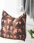 Folio Ebony Handcrafted Shibori Mulberry Silk Pillow Cover