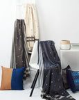 Indie Indigo Handwoven Organic Cotton Throw