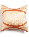 Arc Coral Hand Crafted Shibori Print Mulberry Silk Pillow