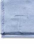 Baltic Mist Handwoven Hand Knotted Soft Cotton Scarf Calming Blues