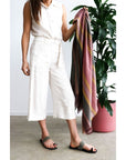 Barque Clay Modern Artisan Striped Soft Merino Handwoven Scarf