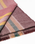 Barque Clay Modern Artisan Striped Soft Merino Handwoven Scarf