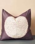 Shunya Black Handcrafted Shibori Print Mulberry Silk Pillow Cover