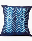 Naami Black Handcrafted Shibori Print Mulberry Silk Pillow
