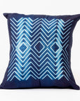 Naami Black Handcrafted Shibori Print Mulberry Silk Pillow Cover