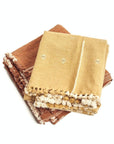 Reyti Ochre Handspun Organic Cotton Handloom Throw