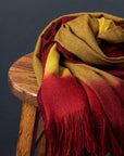 Marigold Merino Ombre Handloom Blanket Scarf