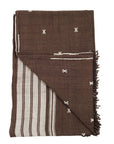 Ebony Brown Organic Cotton Handloom Throw