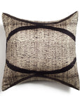 Arc Black Hand Crafted Shibori Print Mulberry Silk Pillow