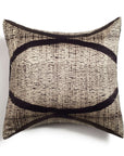Arc Black Hand Crafted Shibori Print Mulberry Silk Pillow