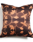 Folio Ebony Handcrafted Shibori Mulberry Silk Pillow