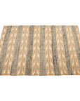 Uneven Arrows Hand Woven Wool Jute Rug In Earthy Hues