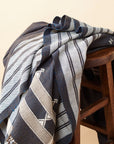 Indie Indigo Handwoven Organic Cotton Throw