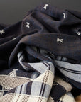 Indie Indigo Handwoven Organic Cotton Throw