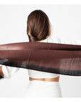 Iris Mink Cashmere Merino Handwoven Scarf