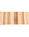 Maat Handloom Brown Beige Cream Stripes Artisanal Accent Rug