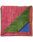 Lake Moss handwoven merino throw blanket in serene shades of blue, green, and pink, showcasing artisan craftsmanship.